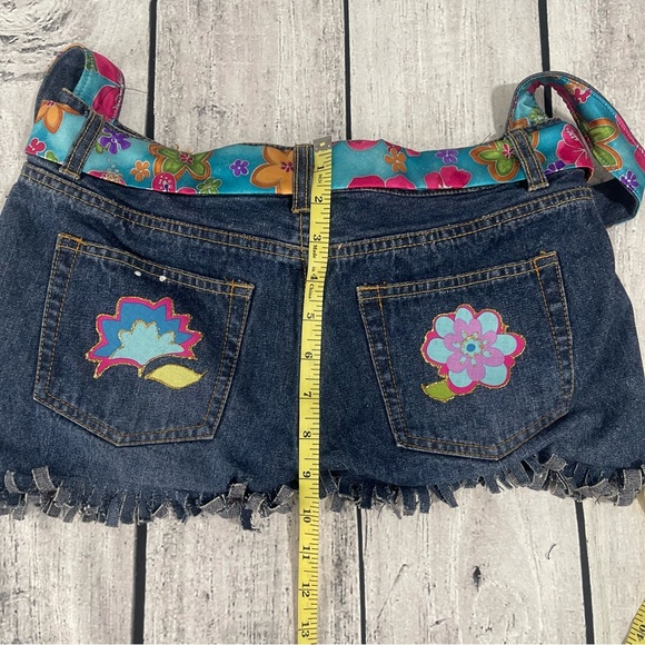 HANDMADE REPURPOSED JEANS PURSE - Picture 5 of 7